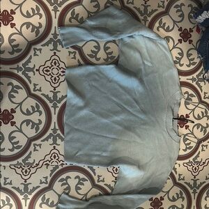 Cozy Blue Ribbed Sweater